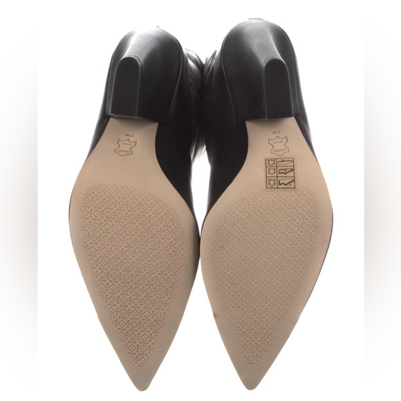 Tory Burch Black Leather Over-The-Knee Boots - Picture 5 of 5